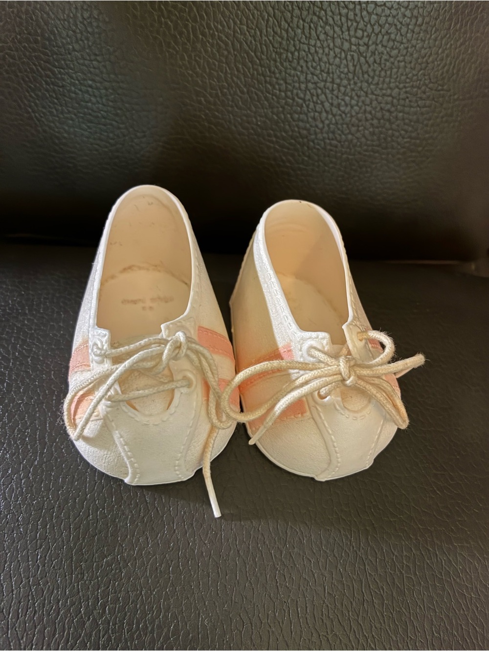 Vtg 1980s Coleco Cabbage Patch Kids Doll Pink Striped Replacement Sneakers